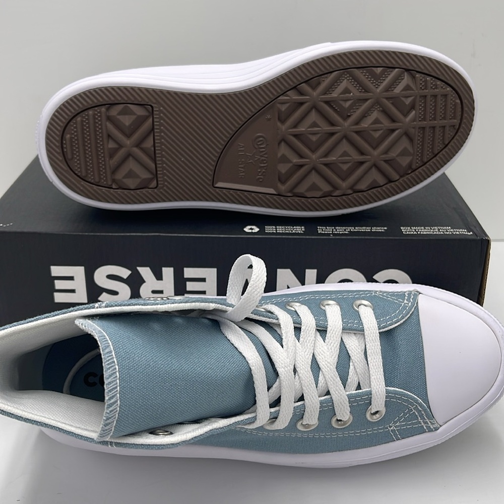 Vans WMNS A07237C
CTAS MOVE HI COCOON BLUE/WHITE Platforms Sneakers Chuck Taylor - Picture 3 of 16